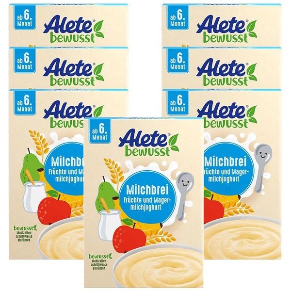 Alete Milchbrei Früchte Und Magermilchjoghurt 7x 400g Ab Dem 6. Monat 1 Alete Milchbrei Früchte Und Magermilchjoghurt 7x 400g Ab Dem 6. Monat