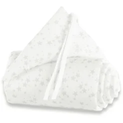Babybay® Nestchen Piqué Original Sterne Perlgrau 144x25 Cm