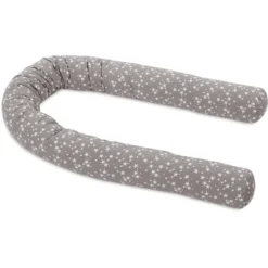 Babybay® Nestchenschlange Piqué Passend Für Kinderbetten, Taupe Sterne Weiß