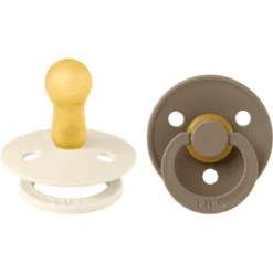 BIBS® Schnuller Colour Dark Oak & Ivory 6-18 Monate, 2 Stk.