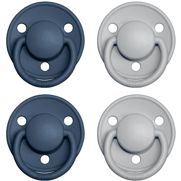 BIBS® Schnuller De Lux Cloud / Steel Blue 0-36 Monate, 4 Stk. 1 BIBS® Schnuller De Lux Cloud / Steel Blue 0-36 Monate, 4 Stk.