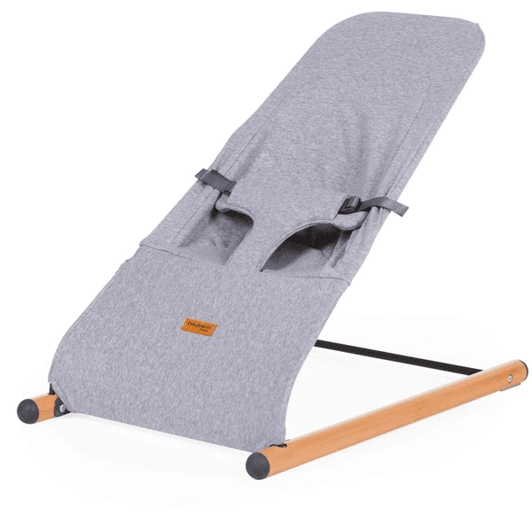 CHILDHOME Babywippe Evolux Natur Grau 1 CHILDHOME Babywippe Evolux Natur Grau