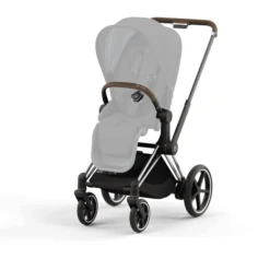 Cybex PLATINUM Gestell New E-Priam Chrome Brown Inklusive Sitzrahmen