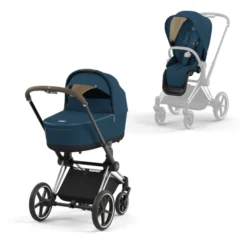 Cybex PLATINUM Kombikinderwagen Priam Chrome Brown Mountain Blue