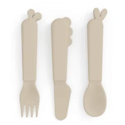 Done By Deer™ Besteck-Set Kiddish Deer Friends Sand