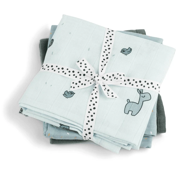 Done By Deer™ Mullwindeln 3-er Pack Lalee Blau 1 Done By Deer™ Mullwindeln 3-er Pack Lalee Blau