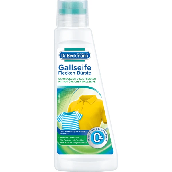 Dr. Beckmann® Gallseife Flecken-Bürste, 250 Ml 1 Dr. Beckmann® Gallseife Flecken-Bürste, 250 Ml