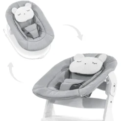 Hauck Babyaufsatz Alpha Bouncer 2in1 Pastel Bear Light Grey