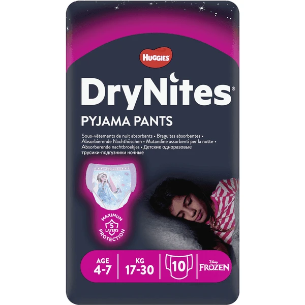 Huggies DryNites Pyjama Pants Einweg Mädchen 4-7 Jahre 10 Stück 1 Huggies DryNites Pyjama Pants Einweg Mädchen 4-7 Jahre 10 Stück