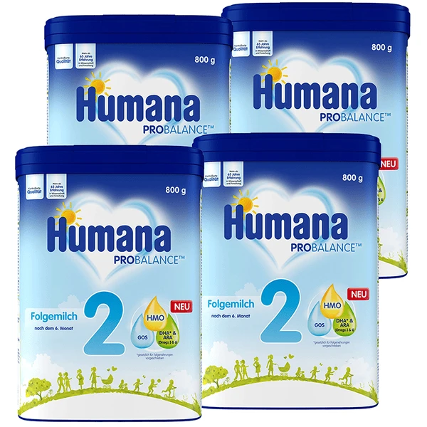 Humana Folgemilch 2 4 X 800 G Nach Dem 6. Monat 1 Humana Folgemilch 2 4 X 800 G Nach Dem 6. Monat