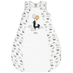 JACKY Lama Schlafsack Wattiert Offwhite Alloverbedruckt ärmellos