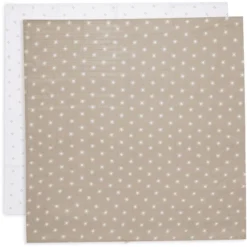 Jollein Mulltuch Musselin 70x70cm 2er-Pack Pointelle Sun Biscuit