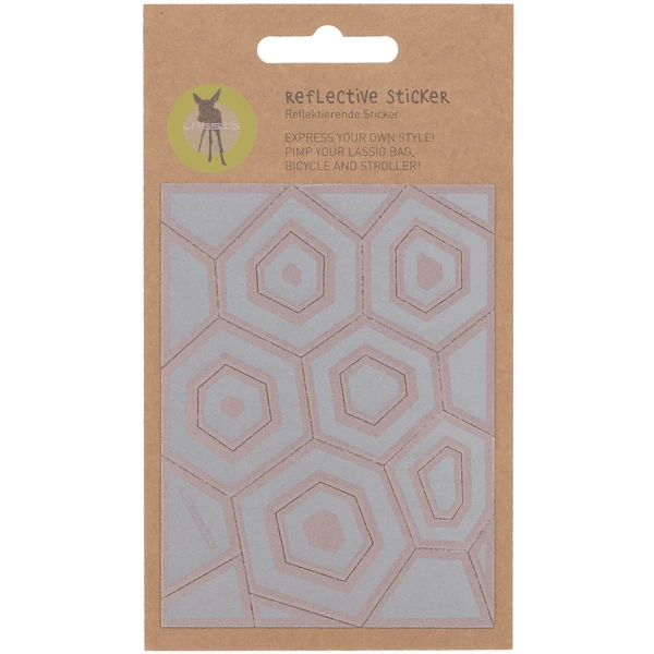 LÄSSIG Aufkleber Reflektierend Hexagon 1 LÄSSIG Aufkleber Reflektierend Hexagon