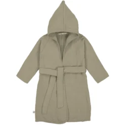 LÄSSIG Bademantel Musselin Olive