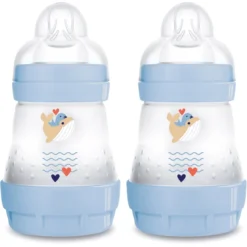 MAM Babyflasche Easy Start Anti-Colic 160 Ml, 0+ Monate, Wal, 2 Stück