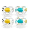 Medela Baby Schnuller Original 6-18 Monate DUO Signature 4 Stück In Gelb Und Türkis