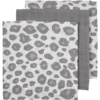 Meyco Mullwindeln 3er-Pack Panther Neutral/Grau 70 X 70 Cm