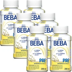 Nestlé Anfangsnahrung BEBA Pre Flüssignahrung 6x 200 Ml Von Geburt An