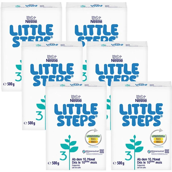 Nestlé Folgemilch 3 LITTLE STEPS 6x 500g Nach Dem 10. Monat 1 Nestlé Folgemilch 3 LITTLE STEPS 6x 500g Nach Dem 10. Monat