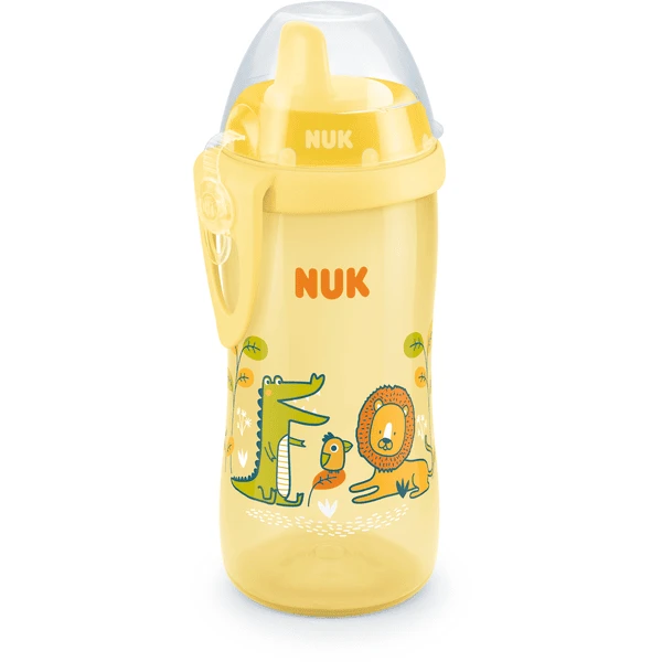 NUK Trinkflasche Kiddy Cup 300 Ml, Löwe Gelb 1 NUK Trinkflasche Kiddy Cup 300 Ml, Löwe Gelb