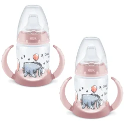 NUK Trinklernflasche First Choice Disney Winnie Puuh In Rosa, 2 Stück