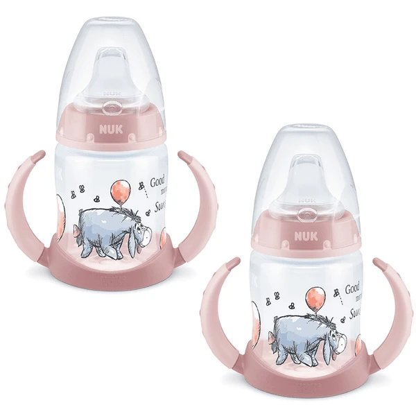 NUK Trinklernflasche First Choice Disney Winnie Puuh In Rosa, 2 Stück 1 NUK Trinklernflasche First Choice Disney Winnie Puuh In Rosa, 2 Stück