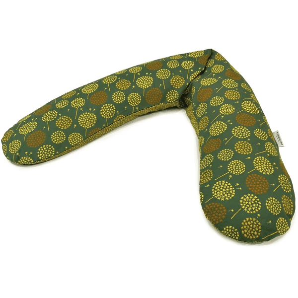 THERALINE Das Original Stillkissen Inkl. Bezug Pusteblume Dunkelgrün 1 THERALINE Das Original Stillkissen Inkl. Bezug Pusteblume Dunkelgrün